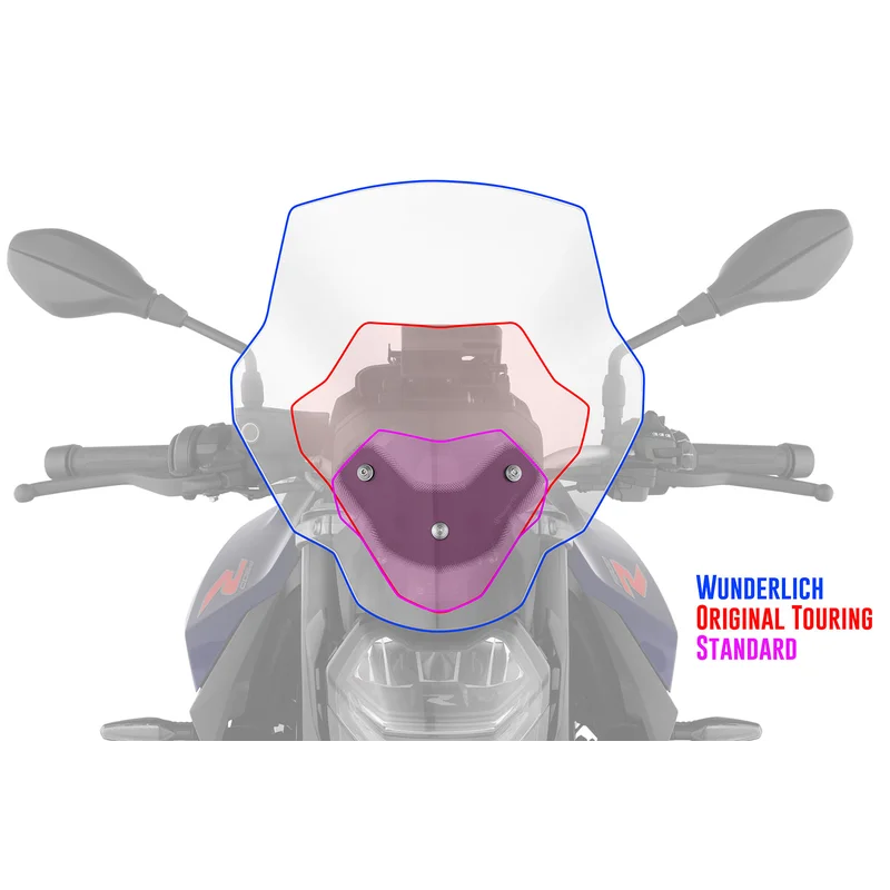 BMW F 900 R Screens - Bracket for Marathon. Screen - BRACKET ONLY - BUY SCREEN SEPERATELY