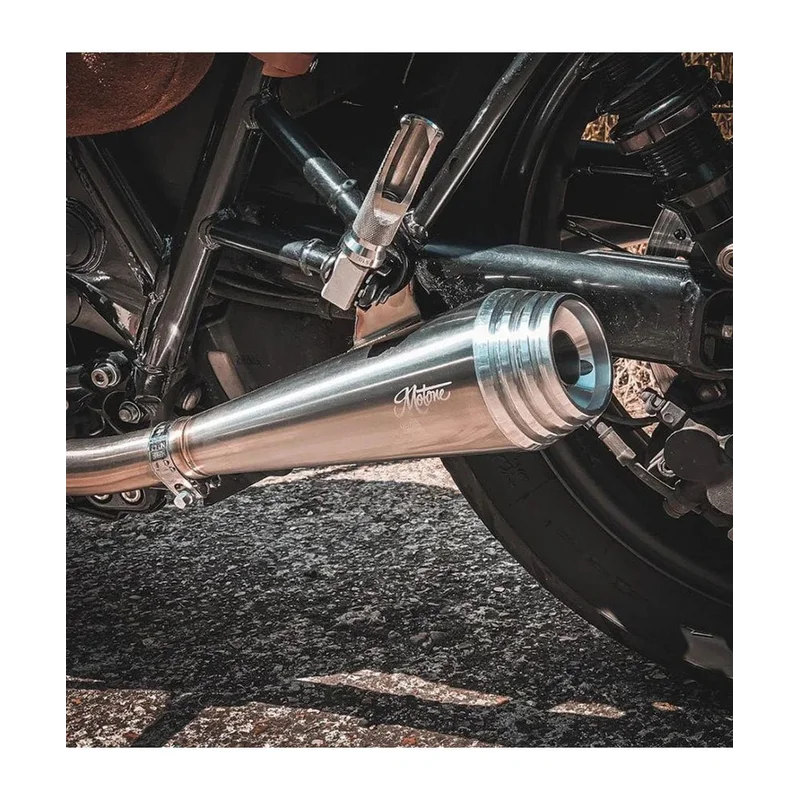 Triumph Speed Twin 900 Exhaust - Saturn V Brushed