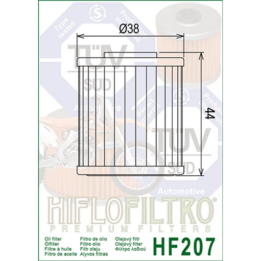 Oil Filter 207 - Hiflo