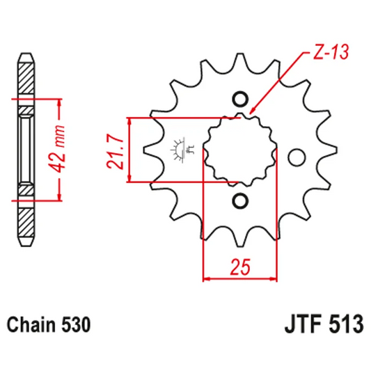 Sprockets Front (513 - 16T) - JT