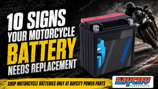Motorcycle battery replacement signs for reliable starting and better bike performance Baycity Power Parts
