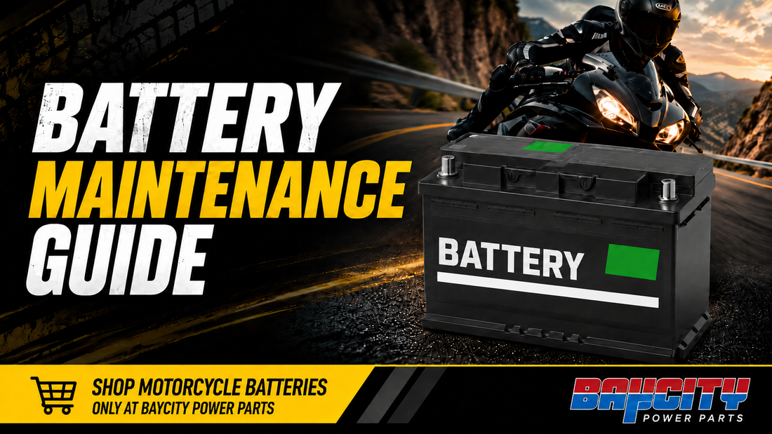 Complete motorcycle battery maintenance guide for longer battery life Baycity Power Parts