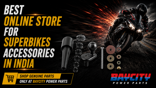Online store for genuine superbike accessories performance parts and riding essentials in India Baycity Power Parts