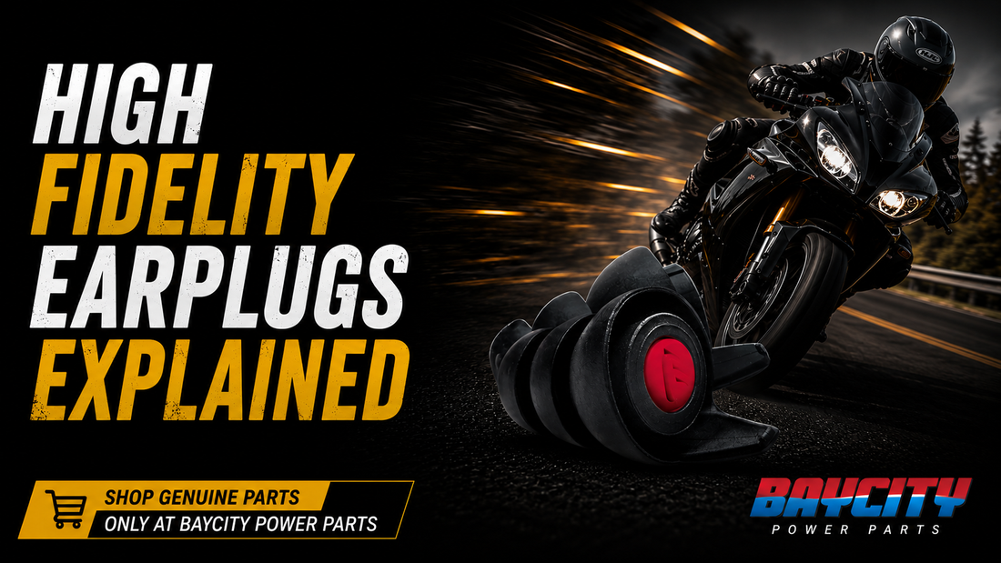 Complete guide to high fidelity earplugs for motorcycle riders and wind noise reduction Baycity Power Parts