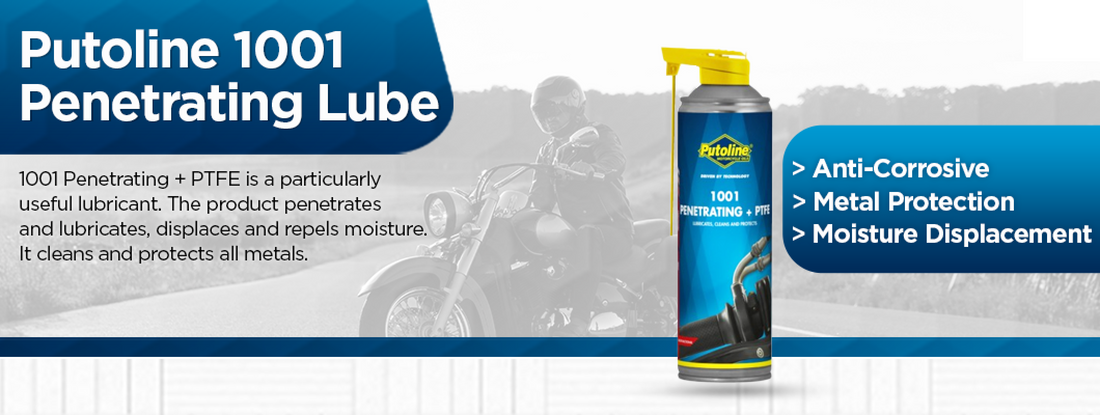 Putoline penetrating spray for motorcycle and automotive applications
