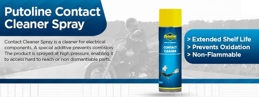 Putoline contact cleaner spray for motorcycle electrical maintenance