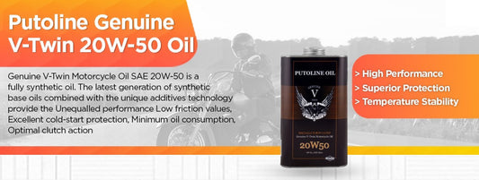 Engine Oil: Putoline Genuine V-Twin 20W-50 Oil