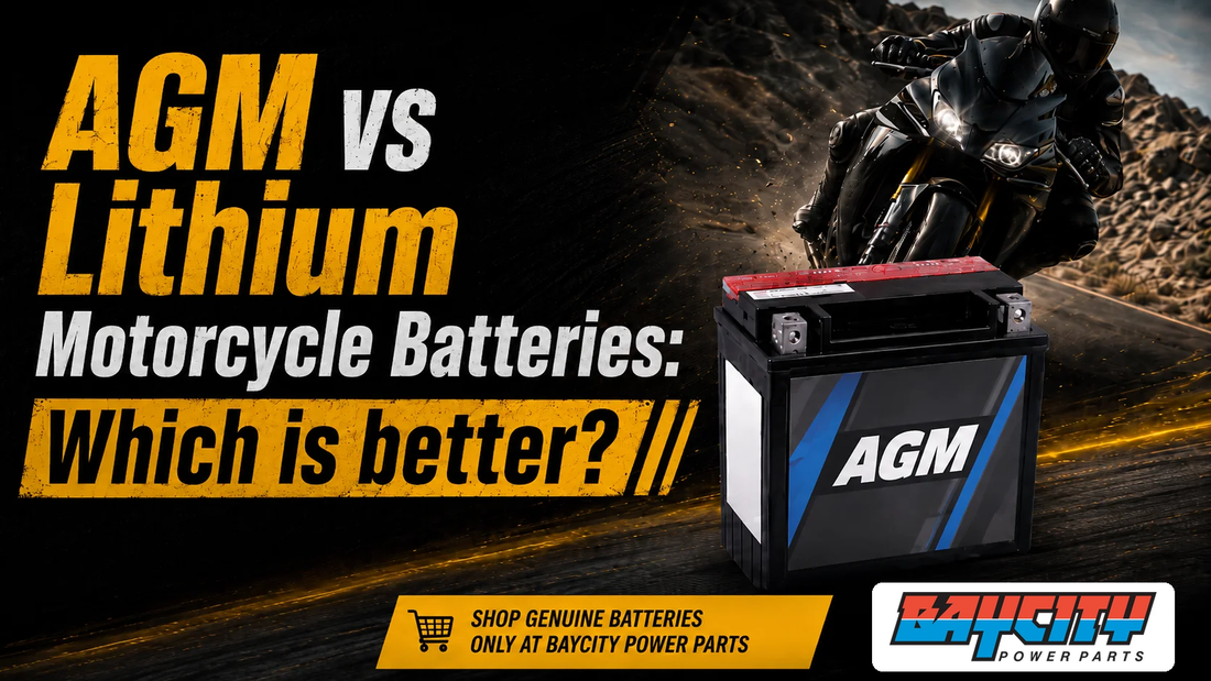AGM vs Lithium Motorcycle Batteries: Which is better?