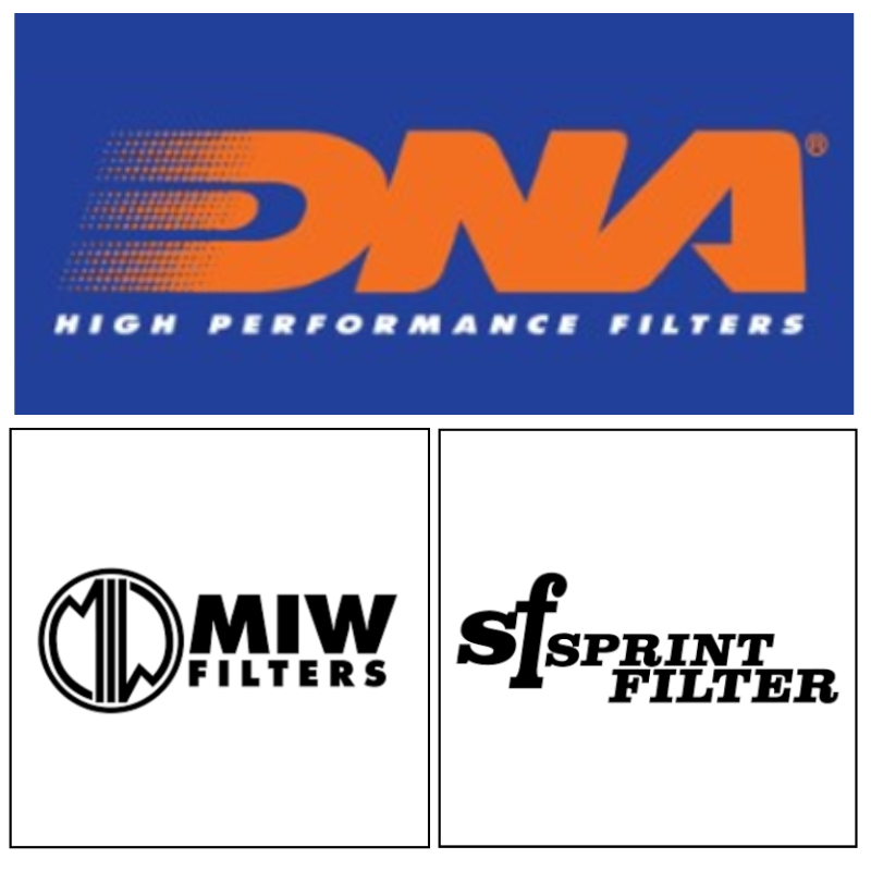 Air filters from dna, miw filters, sprint filter