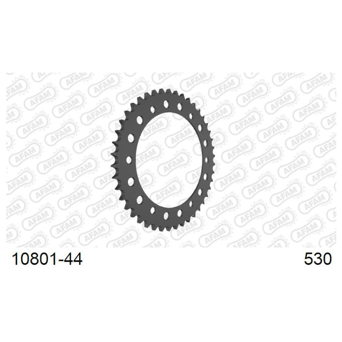 Baycity Power Parts Afam 10801-44 rear sprocket 44 teeth for motorcycle maintenance and chain setup