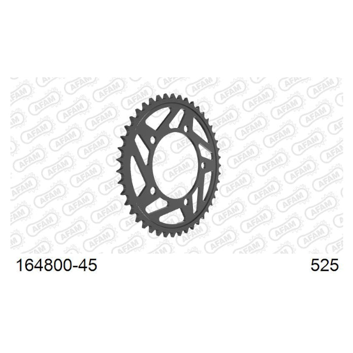 Baycity Power Parts Afam 164800-45 rear sprocket 45 teeth for motorcycle maintenance and chain setup