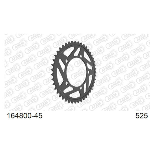 Baycity Power Parts Afam 164800-45 rear sprocket 45 teeth for motorcycle maintenance and chain setup