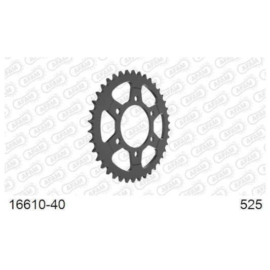 Baycity Power Parts Afam 16610-40 rear sprocket 40 teeth for motorcycle maintenance and chain setup