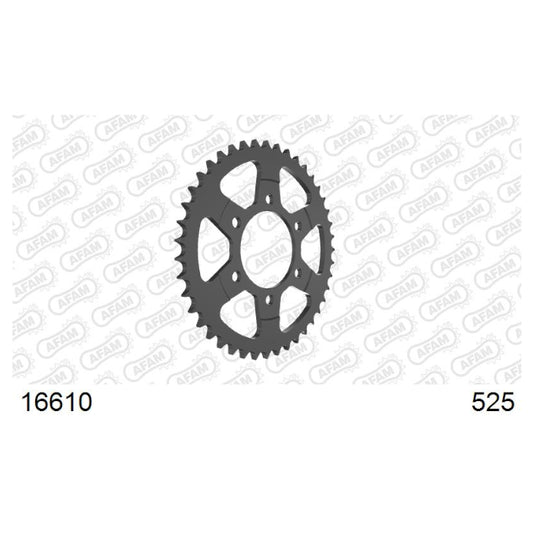 Baycity Power Parts Afam 16610-44 rear sprocket 44 teeth for motorcycle maintenance and chain setup