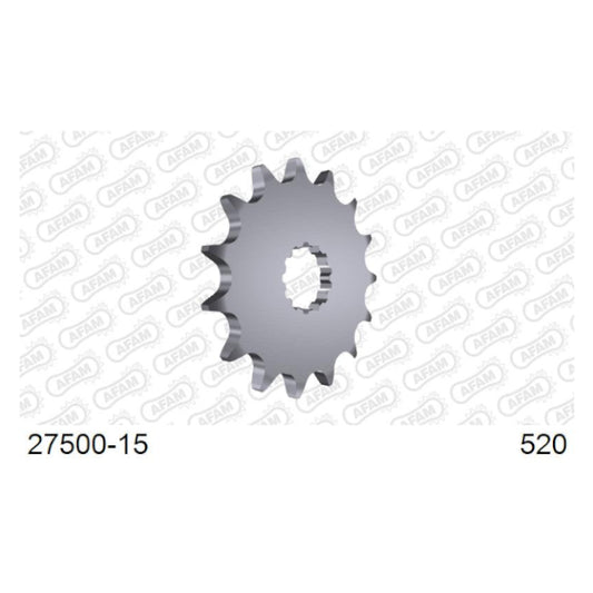 Baycity Power Parts Afam 27500-15 front sprocket 15 teeth for motorcycle maintenance and chain setup