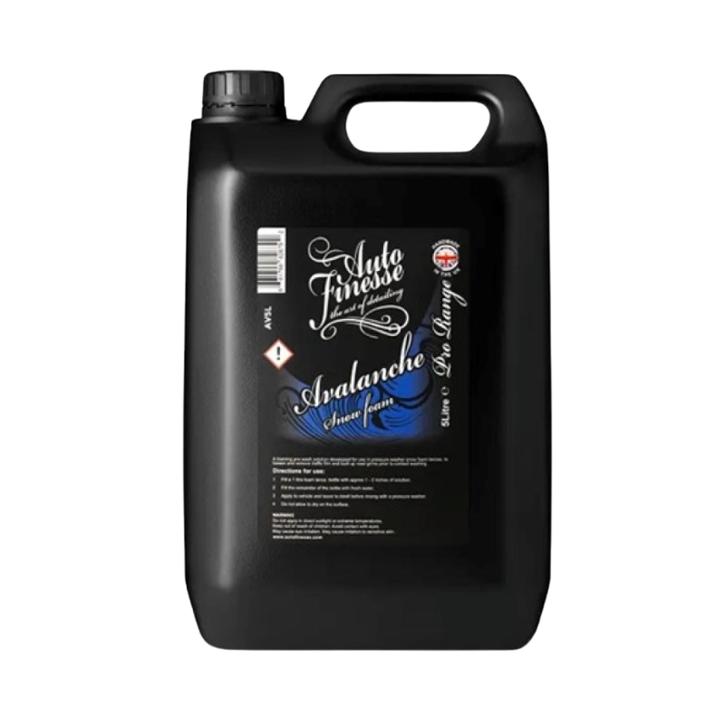 front view of Auto Finesse Avalanche Snow Foam - 5ltr