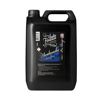 front view of Auto Finesse Avalanche Snow Foam - 5ltr