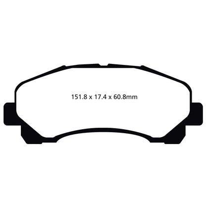 Brakes - 6000 Series 'Greenstuff' - Isuzu Dmax - Front Pad