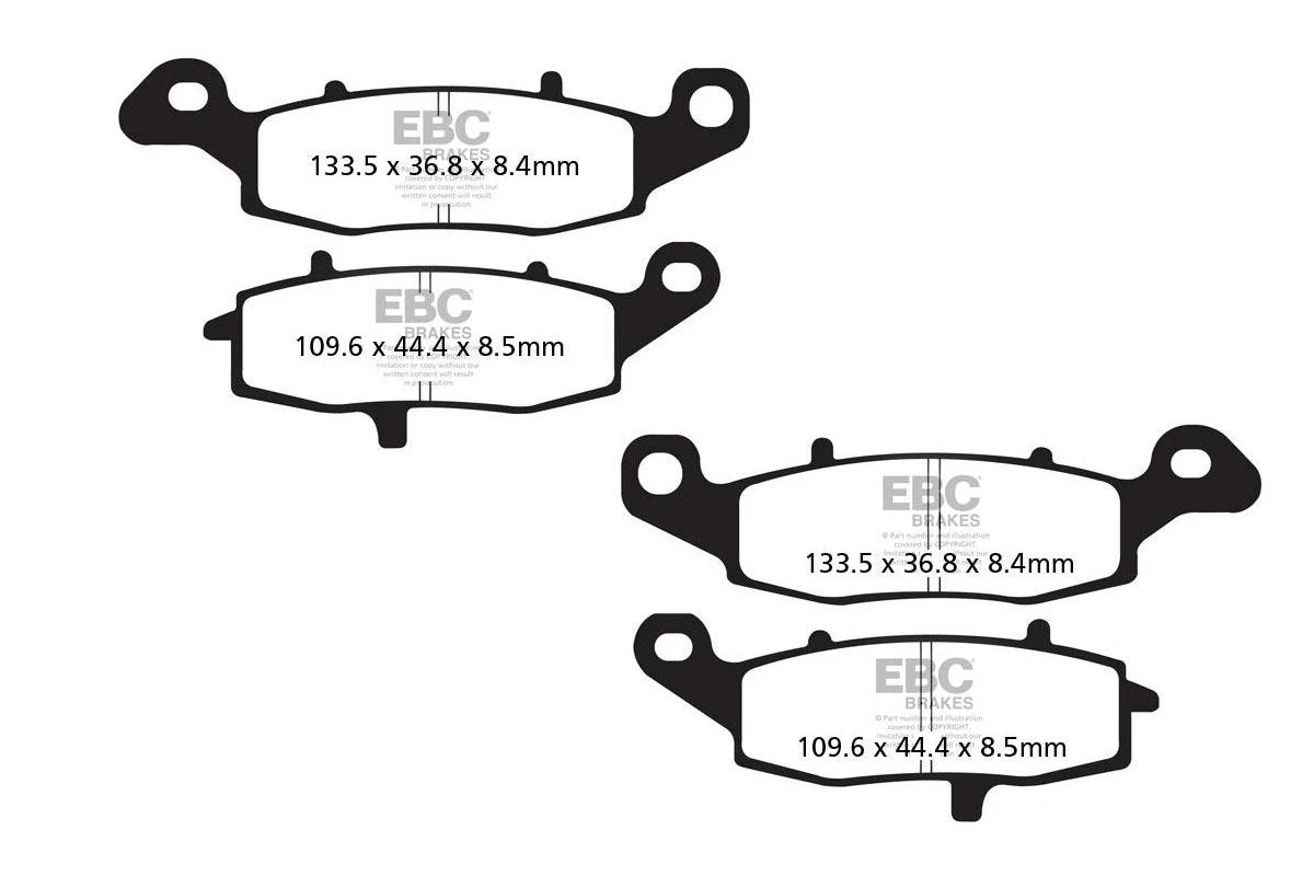 front view of Brakes - EPFA229HH Extreme Pro (Per Rotor) - One Set