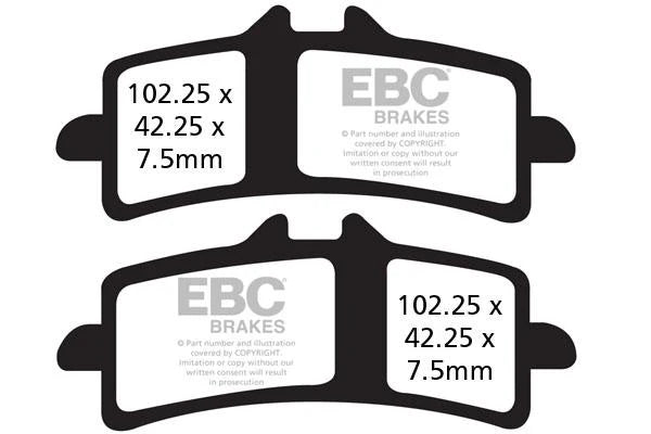 Brakes - EPFA447HH Extreme Pro - 2N (One Set) / FITS ONE ROTOR at baycity powerparts