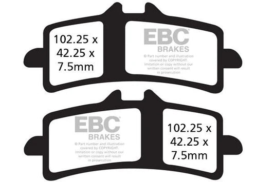 Brakes - EPFA447HH Extreme Pro - 2N (One Set) / FITS ONE ROTOR at baycity powerparts