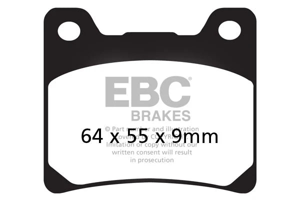 Brakes - FA088 Organic - EBC - Set Per Rotor at baycity powerparts