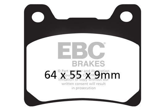 Brakes - FA088 Organic - EBC - Set Per Rotor at baycity powerparts