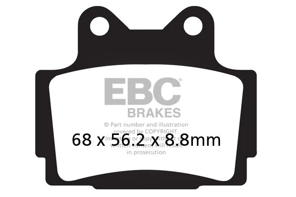 Brakes - FA104 Organic - EBC - Set Per Rotor at baycity powerparts