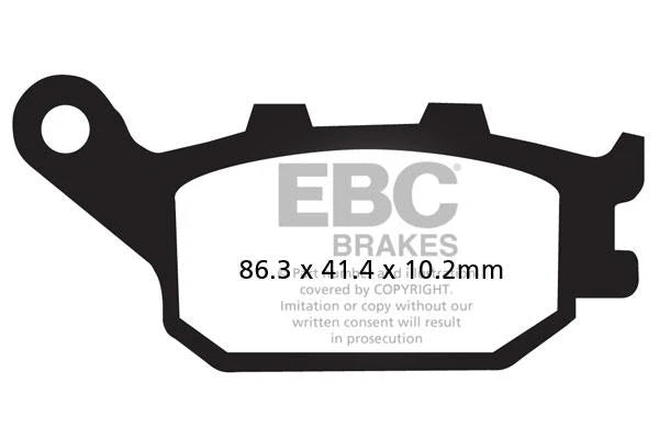 Brakes - FA174 Organic - EBC (Rear) - Rear ( 2N / 1 PAIR) - 1 ROTOR at baycity powerparts