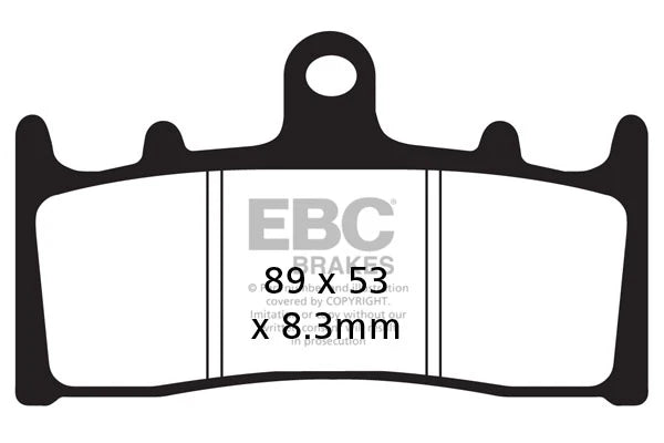 Brakes - FA188HH Fully Sintered - EBC (Front) - One Set ( one Rotor) - Front baycity powerparts