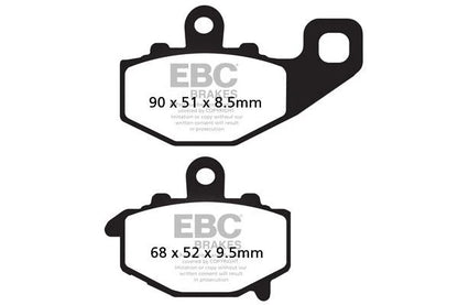 Brakes - FA192V Semi Sintered - EBC (Rear) - One Set (Rear) by baycity powerparts