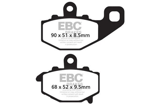 Brakes - FA192V Semi Sintered - EBC (Rear) - One Set (Rear) by baycity powerparts