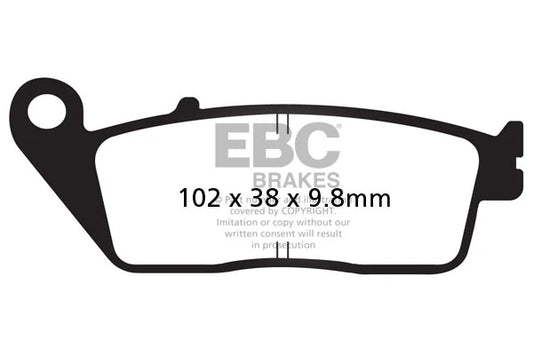 Brakes - FA196HH Fully Sintered - EBC (front) - One Set by baycity powerparts