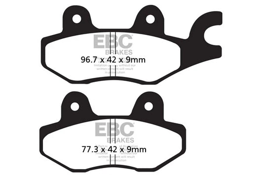 Brakes - FA197HH Fully Sintered- EBC (Front) - One Set (Front) by baycity powerparts