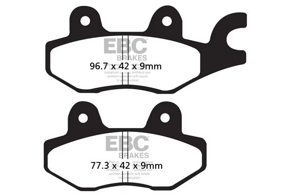 Brakes - FA197HH Fully Sintered - EBC (Rear) - One Set (Rear) by baycity powerparts