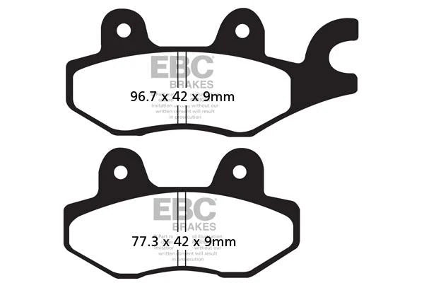 Brakes - FA197 Organic- EBC (Front) - One Set (Front) at baycity powerparts
