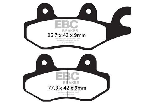 Brakes - FA197 Organic- EBC (Rear) - One Set (Rear) at baycity powerparts