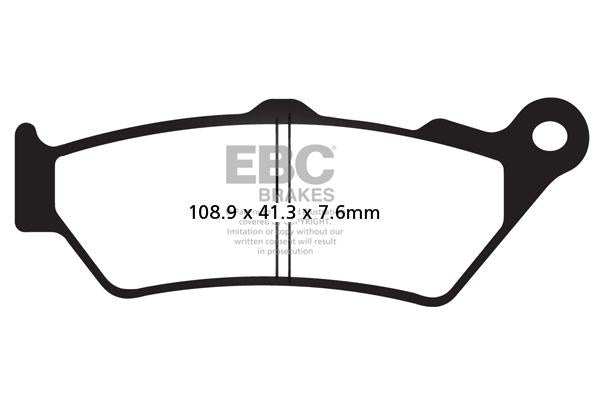 Brakes - FA209/2HH Fully Sintered  - EBC (Front) - One Set (Front) by baycity powerparts