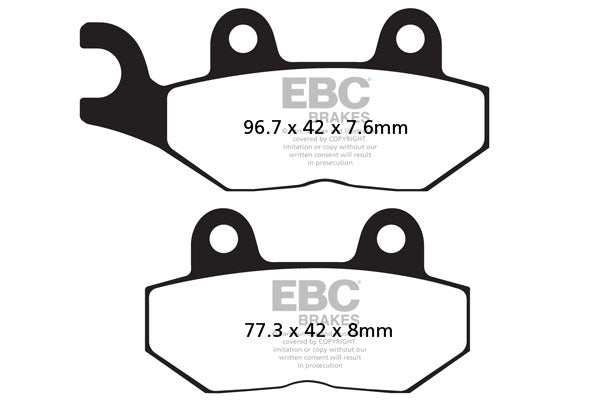 Brakes - FA214HH Fully Sintered  - EBC (Rear) - One Set at baycity powerparts