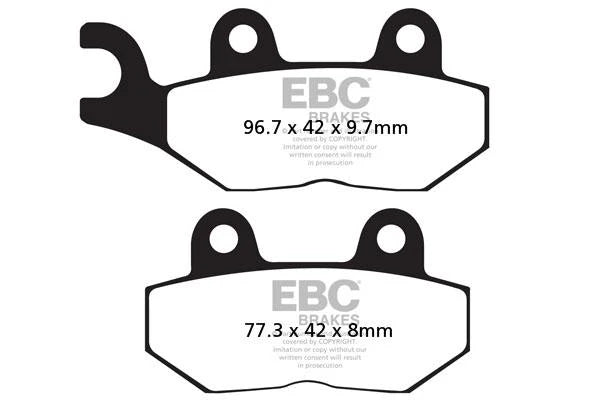 Brakes - FA214/2HH Fully Sintered - EBC (Rear) - One Set (Rear) by baycity powerparts