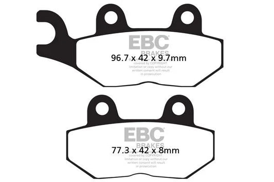 Brakes - FA214/2HH Fully Sintered - EBC (Rear) - One Set (Rear) by baycity powerparts