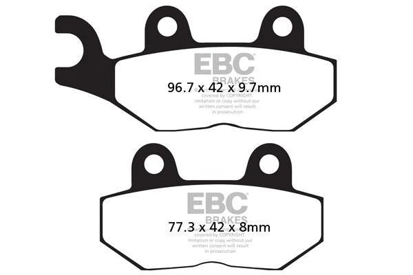 Brakes - FA214/2 Organic - EBC (Rear) - One Set (Rear) at baycity powerparts