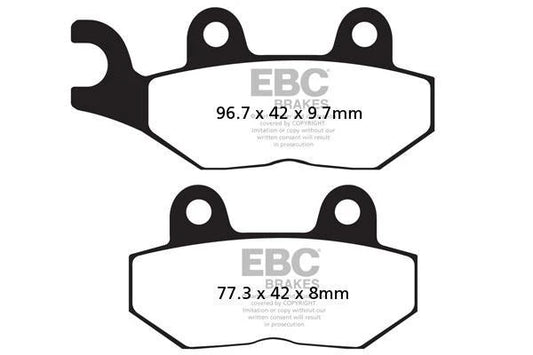 Brakes - FA214/2 Organic - EBC (Rear) - One Set (Rear) at baycity powerparts