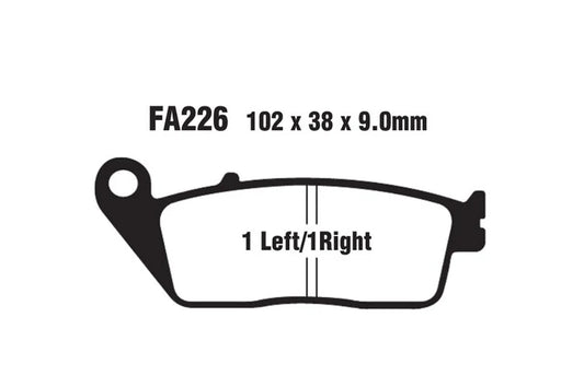 Brakes - FA226HH Fully Sintered  - EBC (2 Set Front) by baycity powerparts