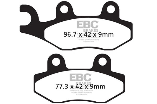 Brakes - FA228HH Fully Sintered- EBC - One Set baycity powerparts