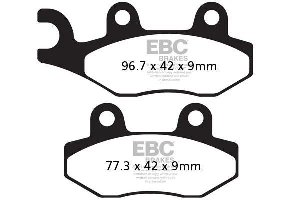 Brakes - FA228 Organic - EBC - One Set at baycity powerparts