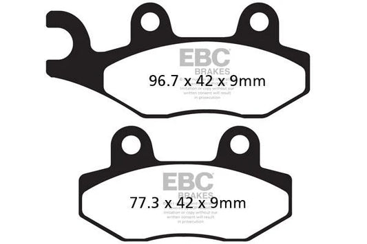 Brakes - FA228 Organic - EBC - One Set at baycity powerparts