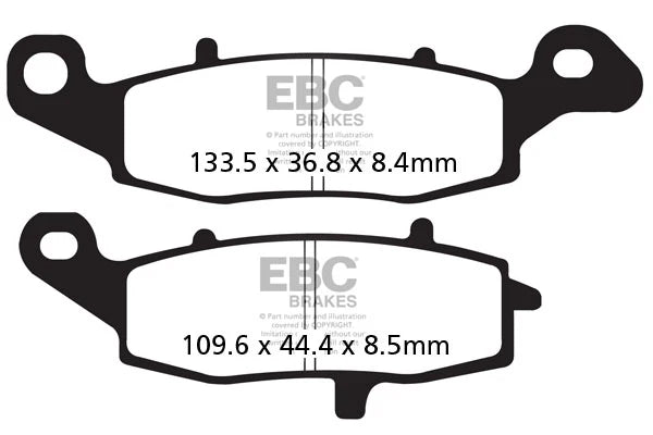 Brakes - FA229HH Fully Sintered - EBC - One Set (Front Rotor)baycity powerparts