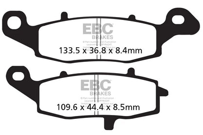 Brakes - FA229HH Fully Sintered - EBC - One Set (Front Rotor)baycity powerparts