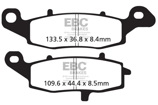 Brakes - FA229HH Fully Sintered - EBC - One Set (Front Rotor)baycity powerparts